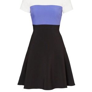 Kate Spade Crepe flip Colorblock Dress NWOT